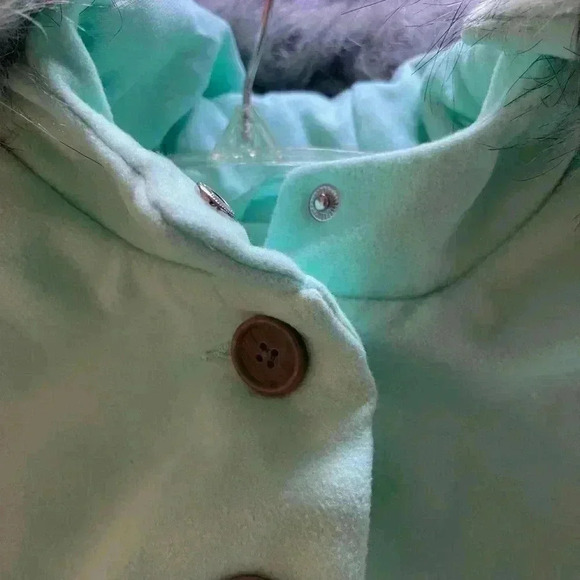 Cat & Jack NWT Girls Mint Green Coat Size 4/5 XS - Picture 10 of 11